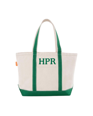 Medium Classic Tote in Emerald featuring durable heavyweight canvas, reinforced shoulder straps, and a spacious open interior.