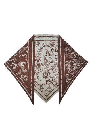 Bianca Knit Scarf - Paisley