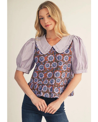 Maddie Blouse - Lavender