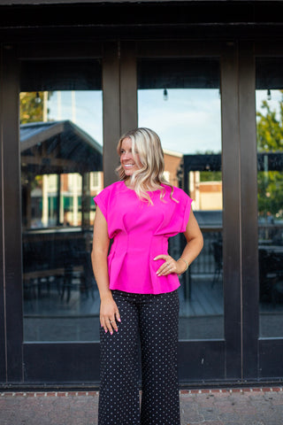 Elle Waist Pleated Top
