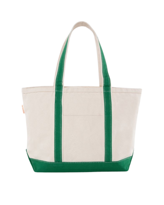 Medium Classic Tote in Emerald featuring durable heavyweight canvas, reinforced shoulder straps, and a spacious open interior.