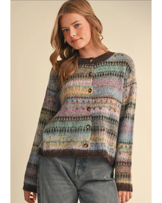 Hadley Fair Isle Cardigan Sweater