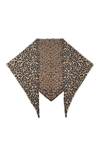 Freya Leopard Triangle Scarf