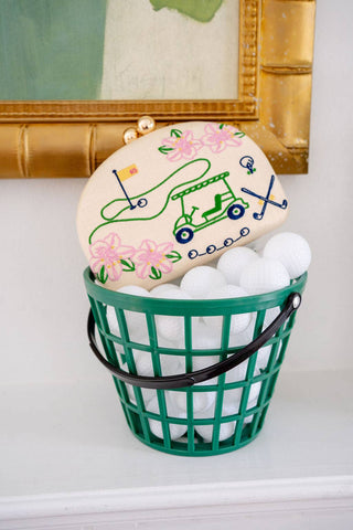 Golf Embroidered Clutch