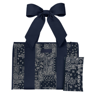 Case-Mate Navy Bandana Bow Jelly Tote Bag