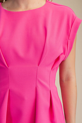 Elle Waist Pleated Top